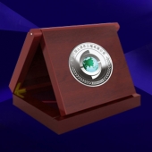 2014年5月定制  廣東友元國(guó)土信息工程公司十周年慶紀(jì)念銀幣