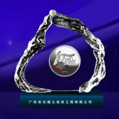 2014年5月：定制廣東友元定制水晶鑲紀(jì)念銀幣定制