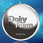 2015年3月鑄造 香港萬寧千足銀純銀紀(jì)念銀牌純銀銀牌訂做