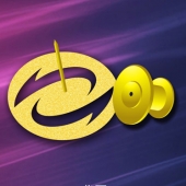 2015年3月定制　中經(jīng)萬達純金徽章定制、千足金徽章定制