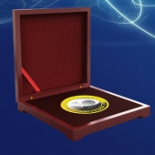 2015年4月制造　佛山東建集團成立30周年金鑲銀紀念幣定制