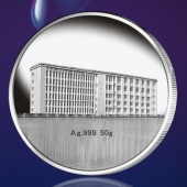 2015年5月定做　長(zhǎng)江大學(xué)文理學(xué)院純銀紀(jì)念章、紀(jì)念銀幣　