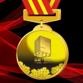 2015年12月訂制　中國建筑第八工程局周年慶典功勛員工獎章訂制