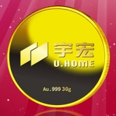 2016年8月　深圳定制　深圳宇宏集團定制金幣、純金紀念章