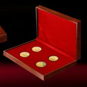 2017年2月　陜西定制　中共漢中市委洋縣政府定制純金紀(jì)念幣定制