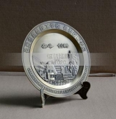 長治市奮斗創(chuàng)新獎純錫獎碟,錫制獎盤,純錫錫盤