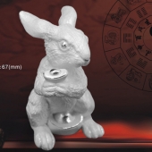 十二生肖兔純銀擺件、銀制品加工