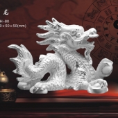 十二生肖龍純銀紀(jì)念品、屬龍生肖純銀擺件