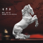 十二生肖馬純銀擺件定做、制作純銀生肖馬工藝品