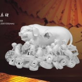 合家歡樂(lè)豬純銀禮品