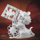 純銀中國(guó)結(jié)歡樂虎